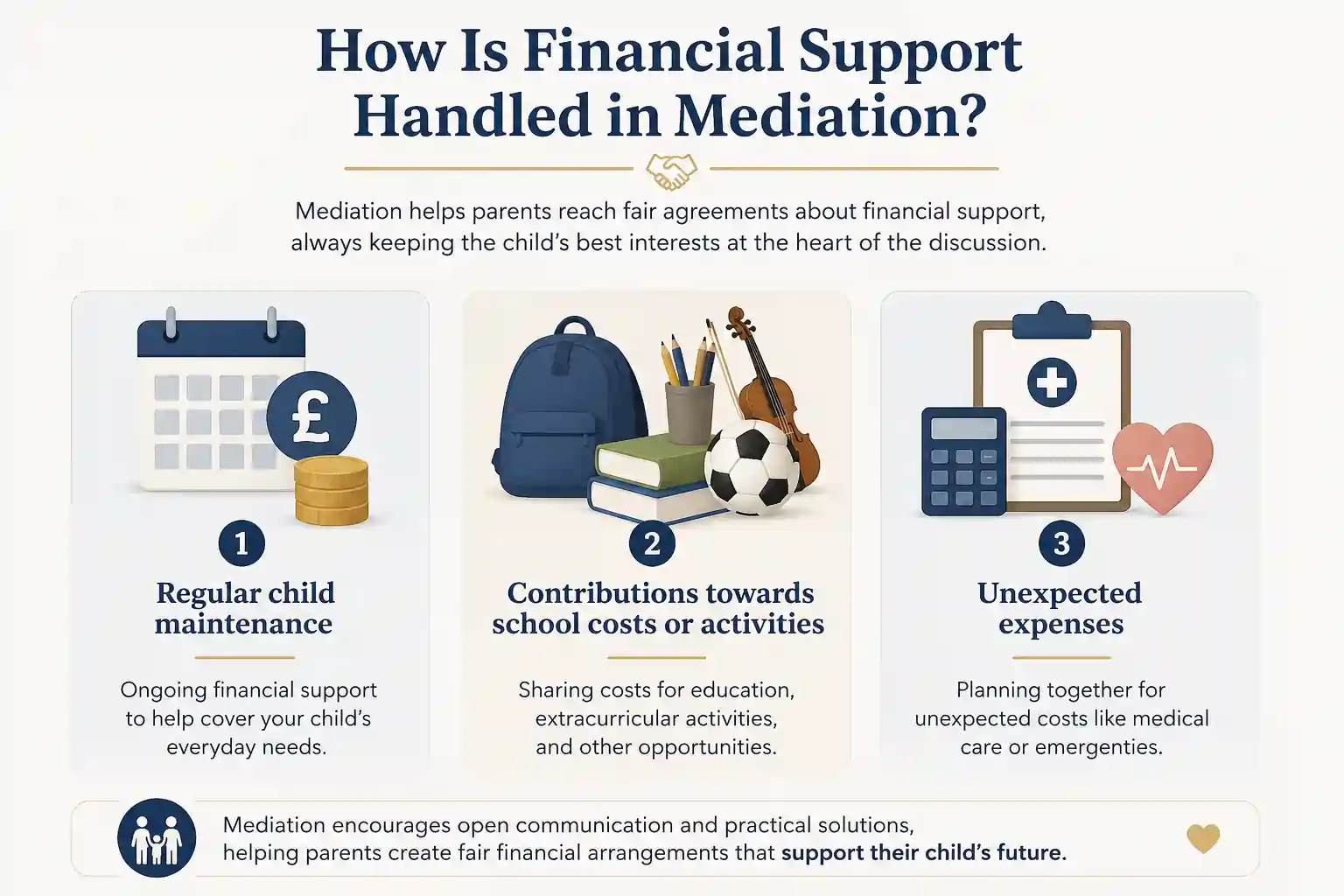How Is Financial Support Handled in Mediation Blyth